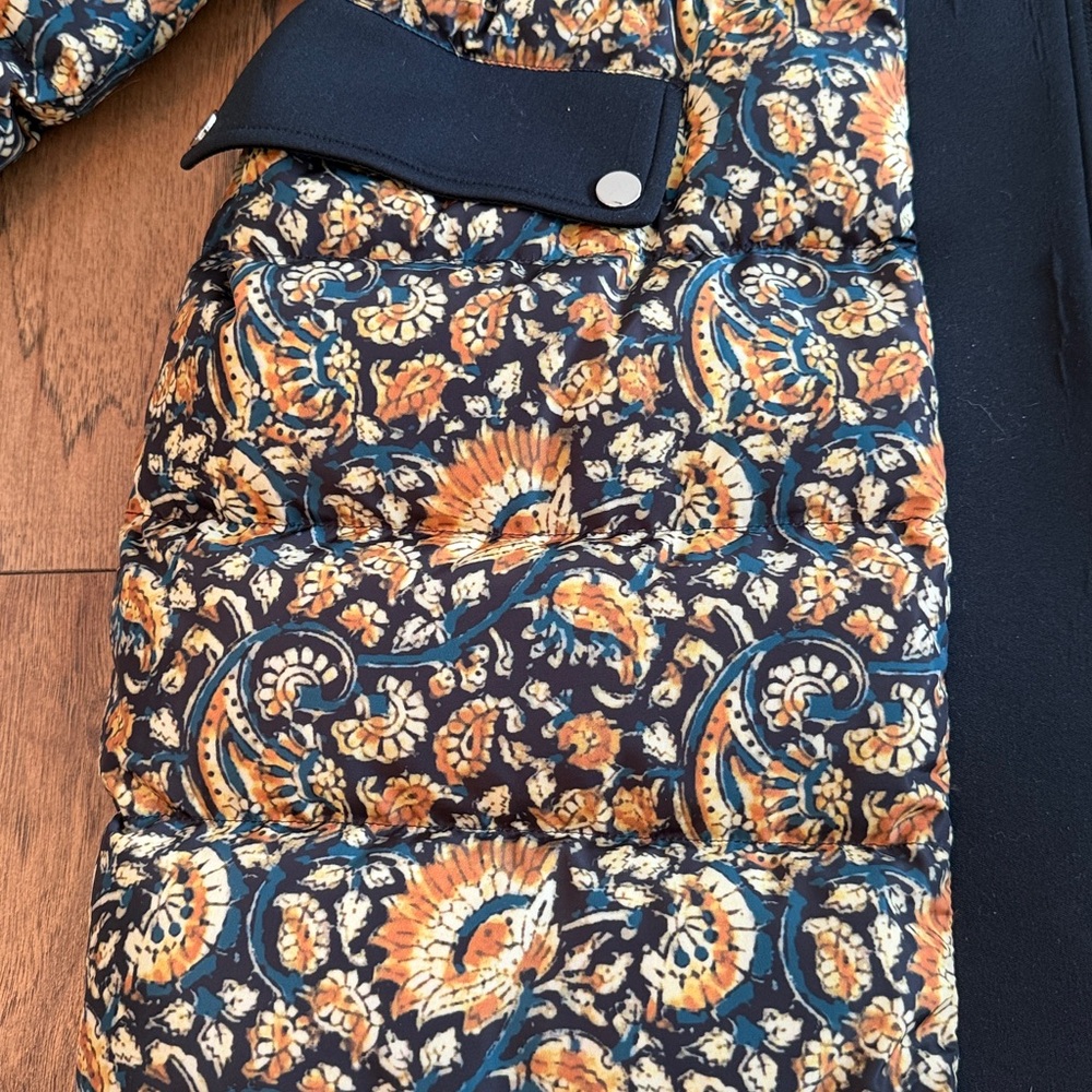 Antik Batik Kalak Oversized Printed Puffer Jacket Boho Quilted Coat Anthropologi - Picture 4 of 5